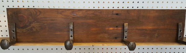 railroad spike coat rack